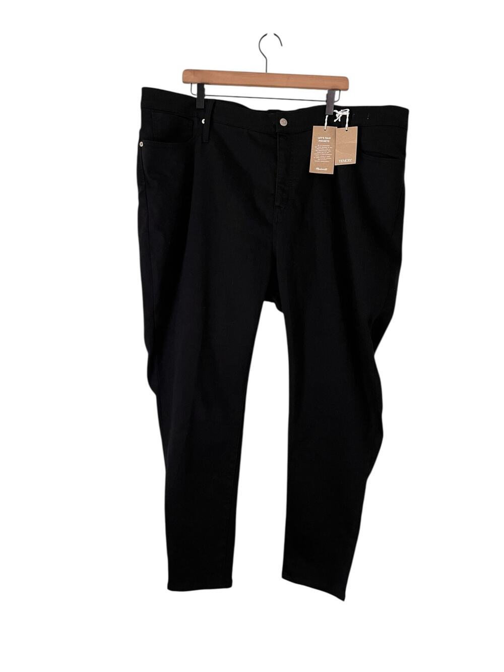 Madewell Womens 9" High Rise Skinny Black Jeans Size 36 Style J6547